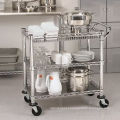 Restaurant Hotel Metal Moving Cooking Trolley (TR361836A3CW)